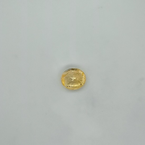 Yellow Sapphire (Pukhraj) 5.6 Ct Certified Yellow Sapphire (Pukhraj) 5.6 Ct Certified